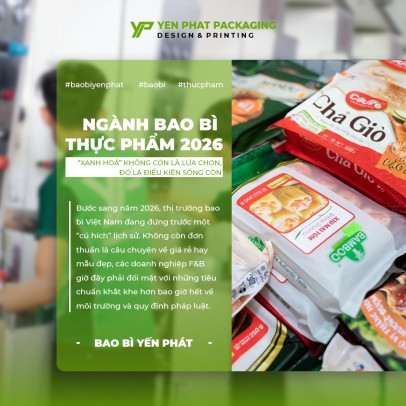 Ngành Bao Bì Thực Phẩm 2026: "Xanh Hóa" Không Còn Là Lựa Chọn, Đó Là Điều Kiện Sống Còn