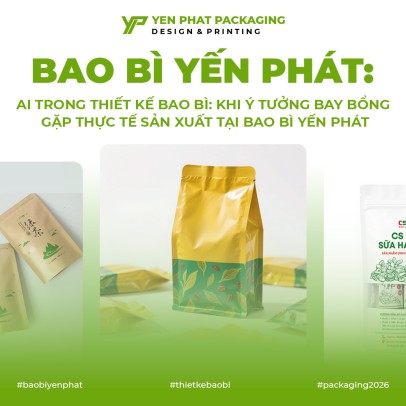 AI Trong Thiết Kế Bao Bì: Khi Ý Tưởng Bay Bổng Gặp Thực Tế Sản Xuất Tại Bao Bì Yến Phát