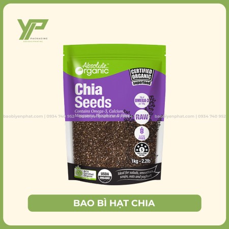 Bao bì đựng hạt chia