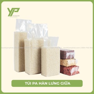 Túi hút chân không hàn lưng giữa