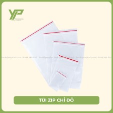 Túi zip chỉ đỏ