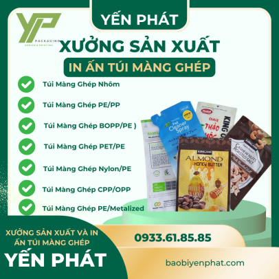 XƯỞNG SẢN XUẤT VÀ IN ẤN TÚI MÀNG GHÉP – CÔNG TY BAO BÌ YẾN PHÁT