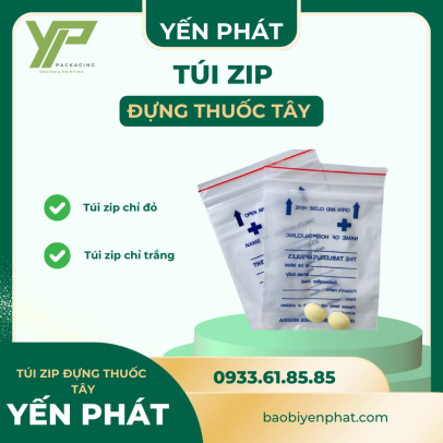 TÚI ZIP ĐỰNG THUỐC TÂY - BAO BÌ YẾN PHÁT