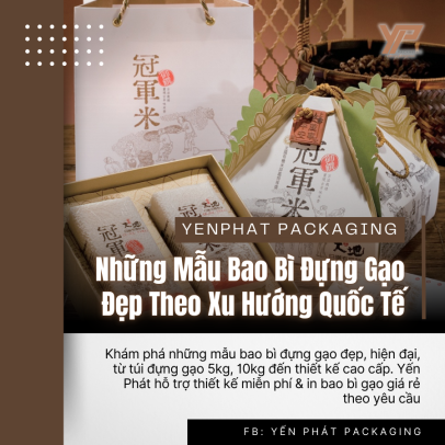 Những Mẫu Bao Bì Đựng Gạo Đẹp Theo Xu Hướng Quốc Tế