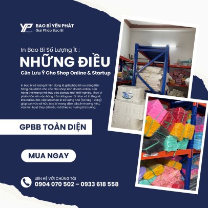 In Bao Bì Số Lượng Ít: Những Điều Cần Lưu Ý Cho Shop Online &amp; Startup