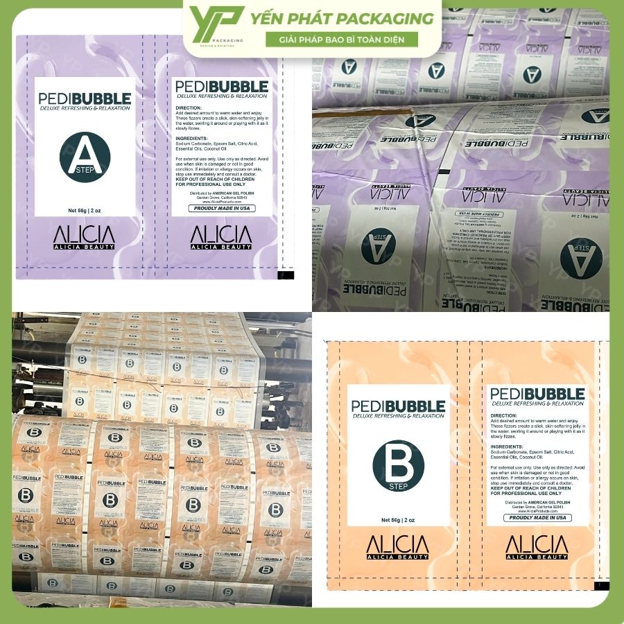 Thiết kế của màng cuộn và mẫu thực tế