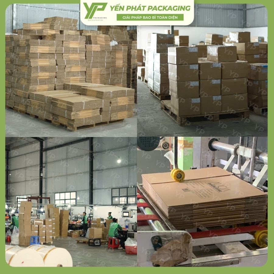 Yến Phát cũng sản xuất thùng giấy carton để khách hàng không làm việc qua nhiều đầu mối