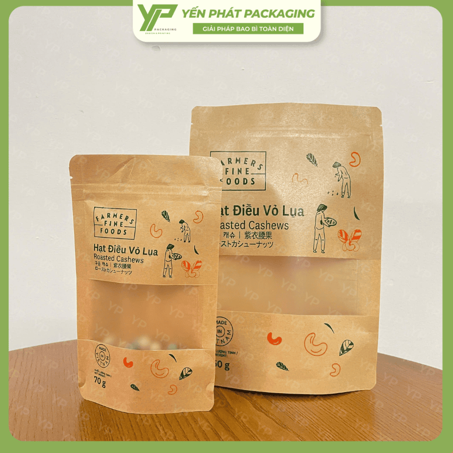 Bao bì hạt điều do Yến Phát in ấn