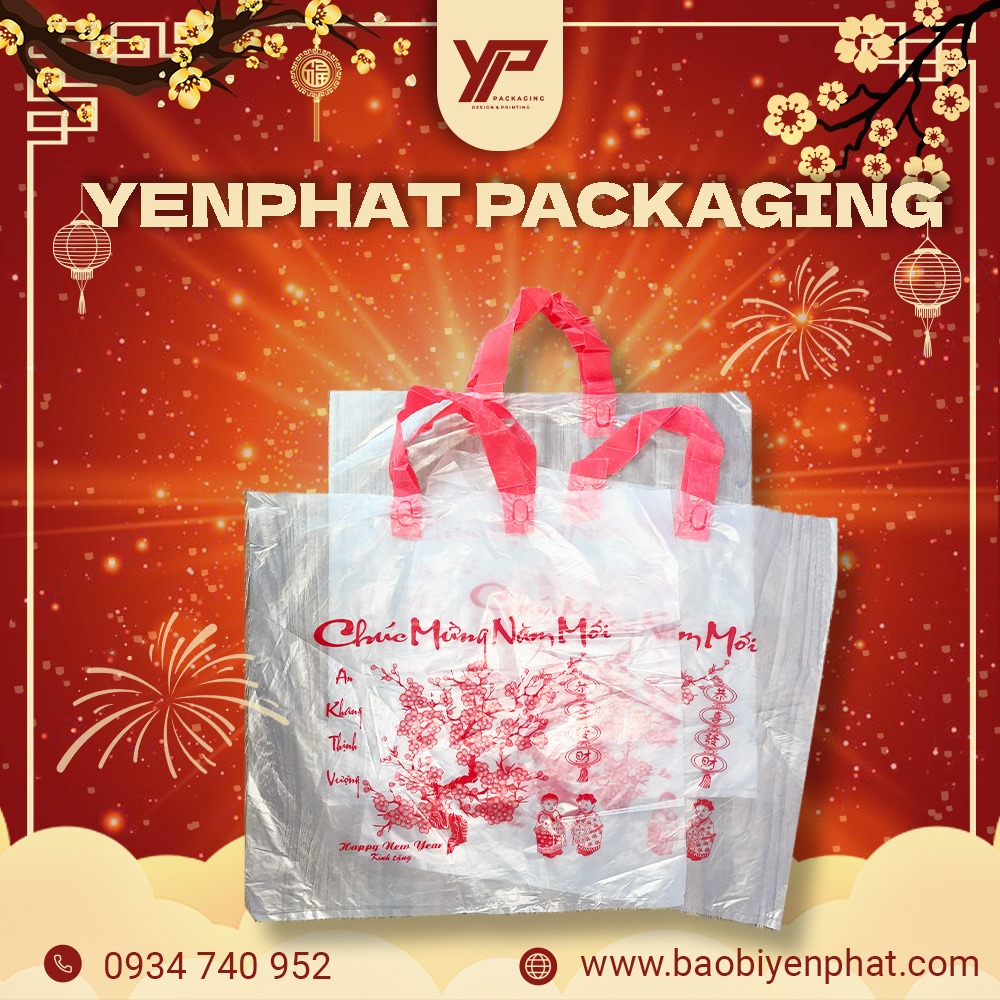 Túi chúc mừng năm mới có ép quai