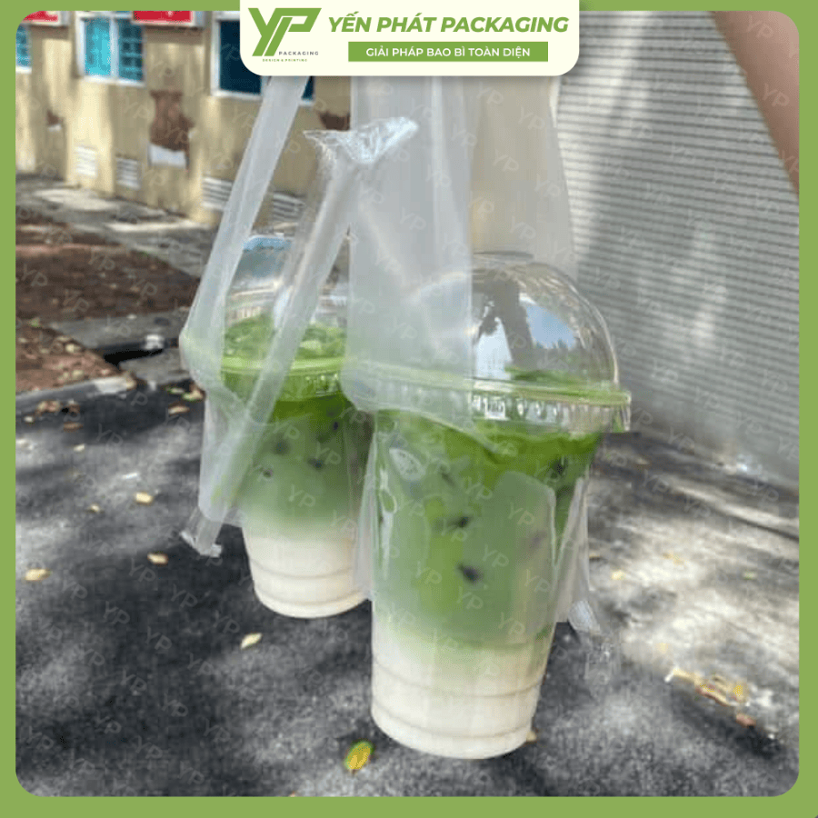 Túi đựng ly chữ T chất liệu HD, không in