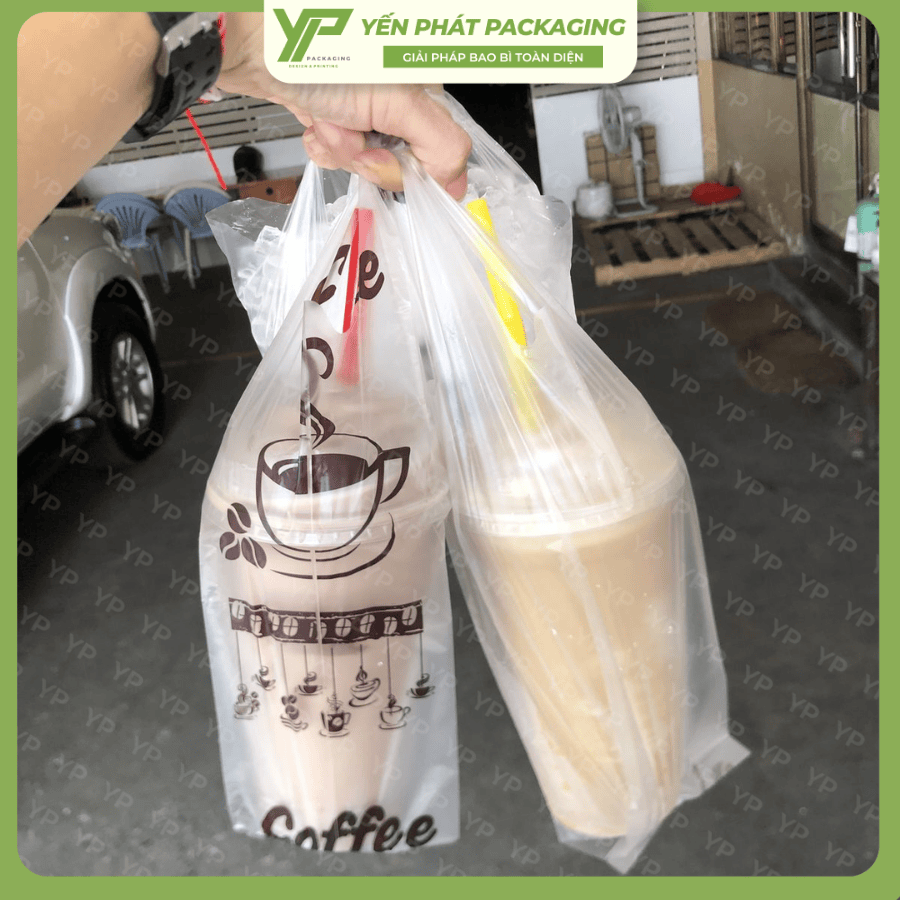 Túi đựng ly hai quai có in và không in