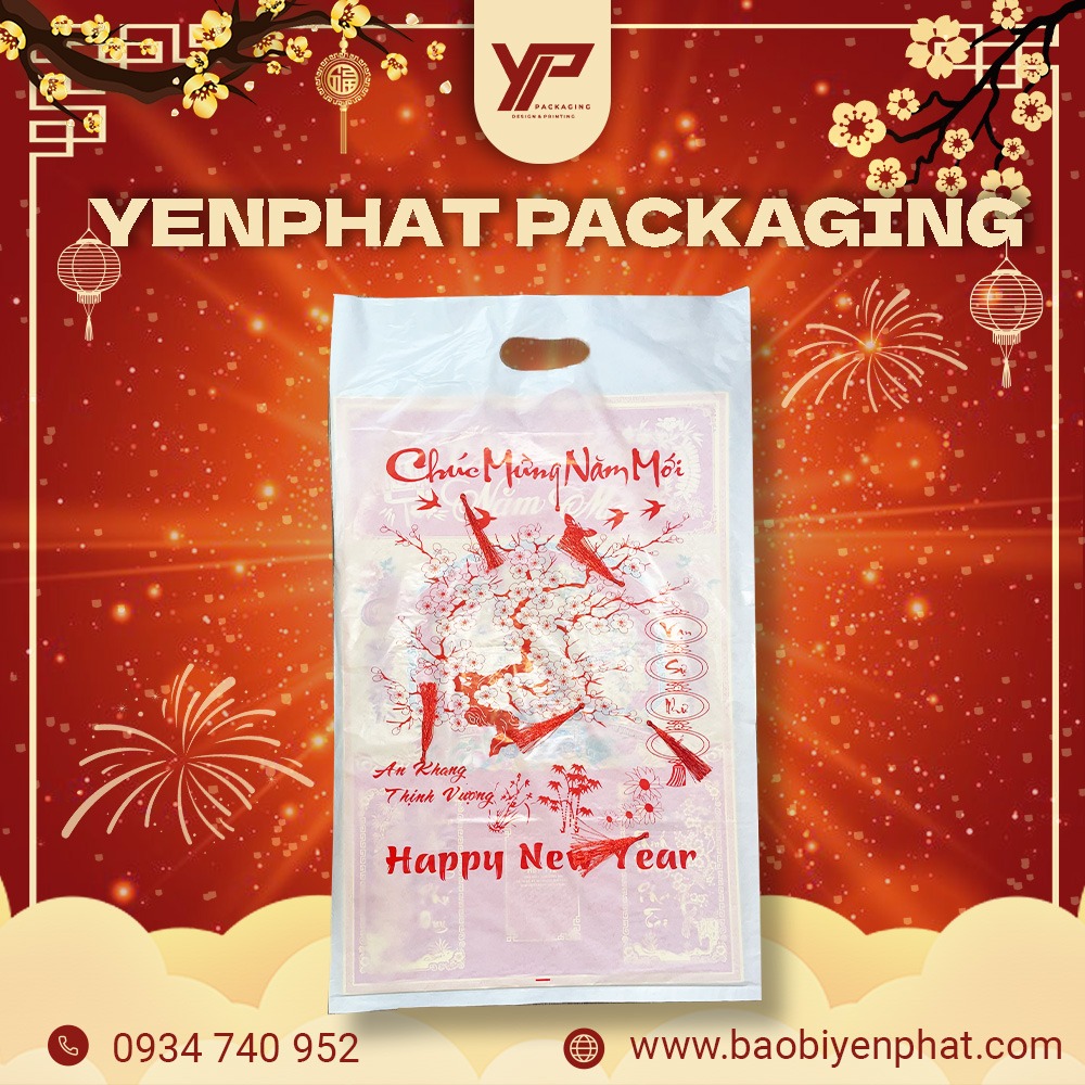 Túi nilong đựng lịch đục lỗ xoài