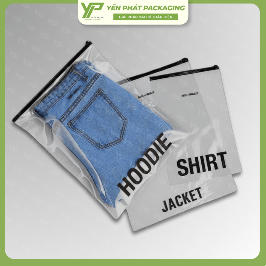 Túi zip HD zin mang lại hình ảnh đơn giản nhưng chỉn chu cho thương hiệu