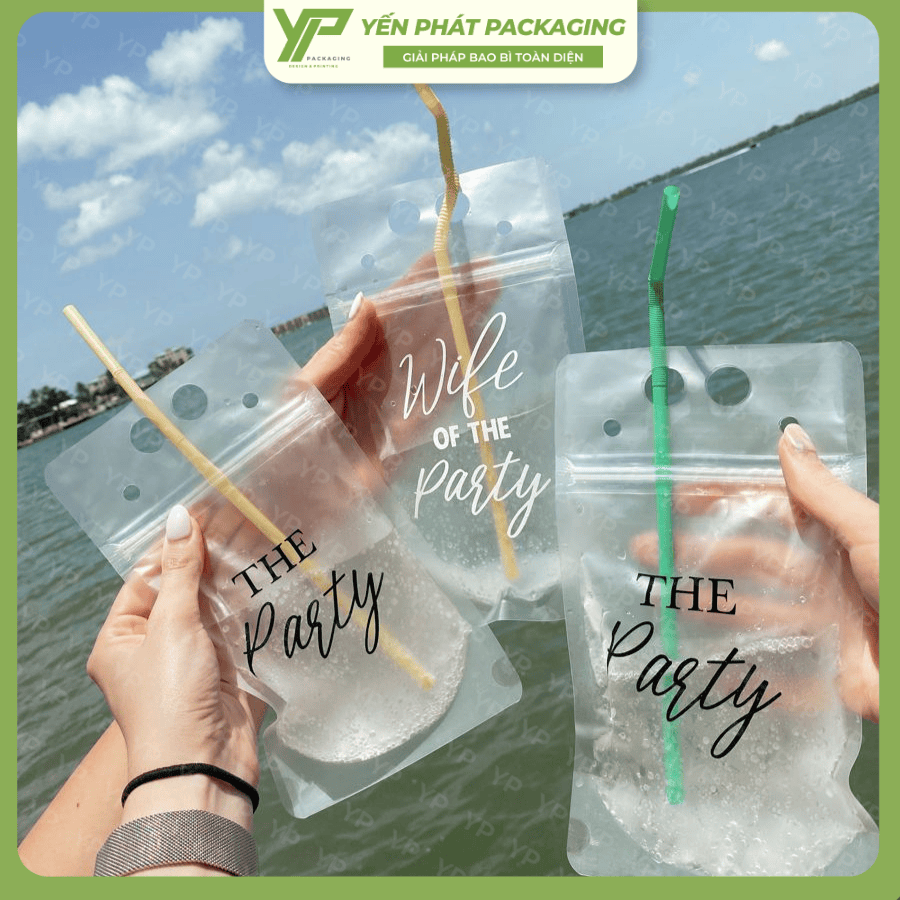 Túi zip trà chanh có in ấn