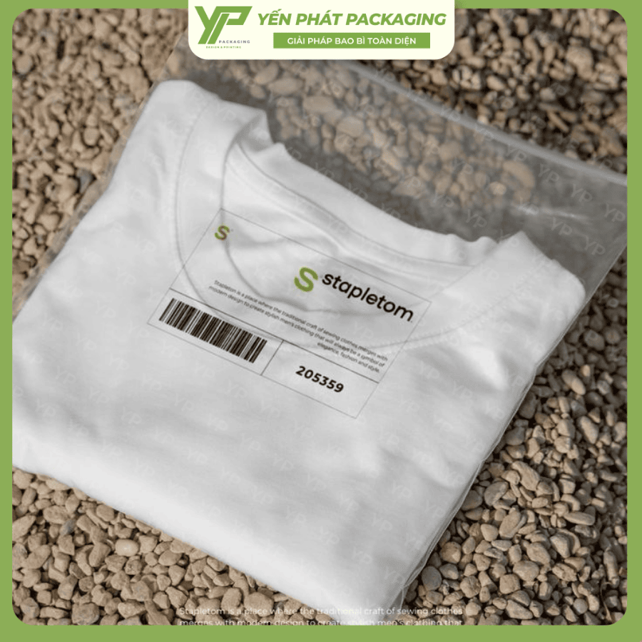 Túi zip có khóa kéo PE có độ đục nhẹ, in ấn tốt