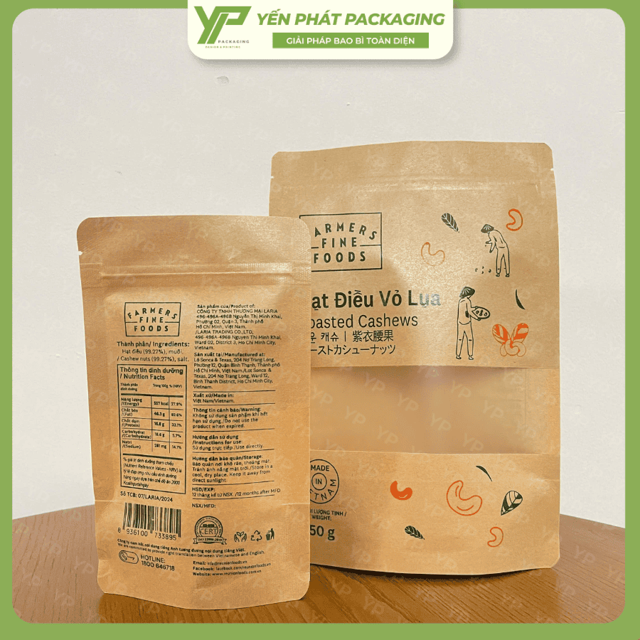 Yến Phát chuyên sản xuất túi zip đáy đứng