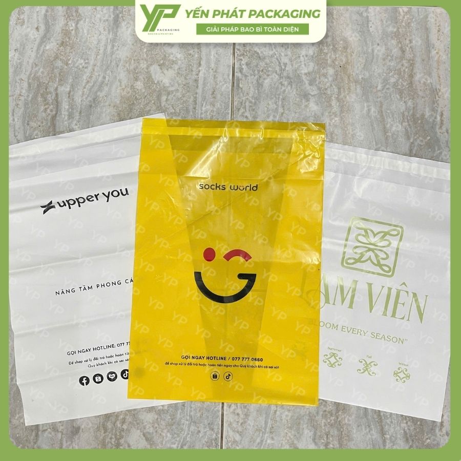 Một số mẫu túi niêm phong in trục và in lụa tại Yến Phát