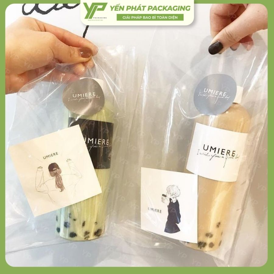 Túi PP đựng trà sữa mang đi