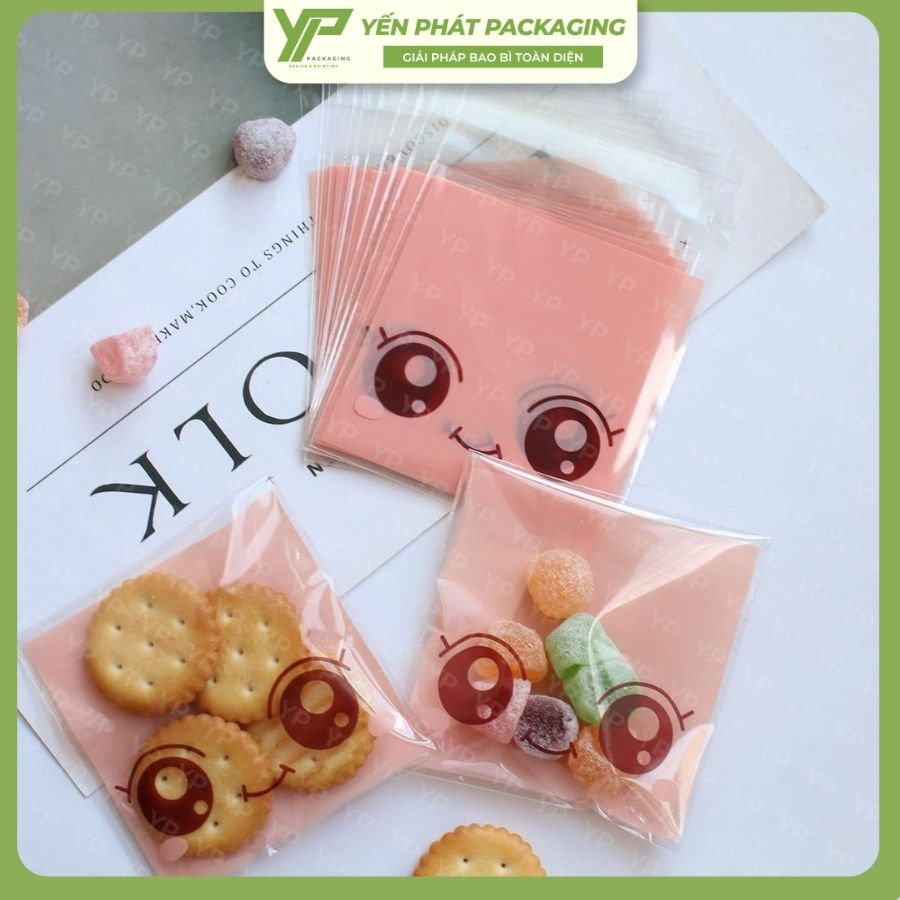 Túi PP kiến có thiết kế dễ thương, in trục đựng bánh quy