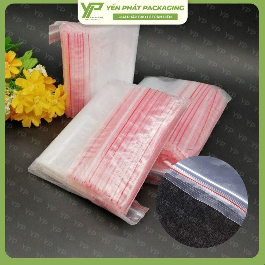 Túi zip chỉ đỏ chống bụi chống nước tốt