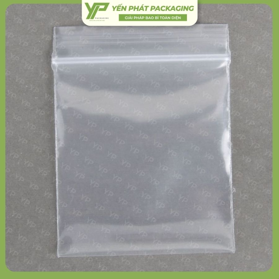 Túi zip chỉ trắng có đường ziplock màu trắng