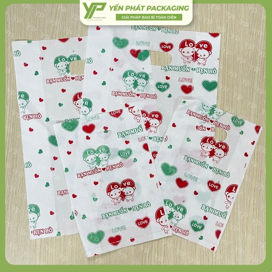 Yến Phát có nhiều mẫu mã túi hột xoài in sẵn