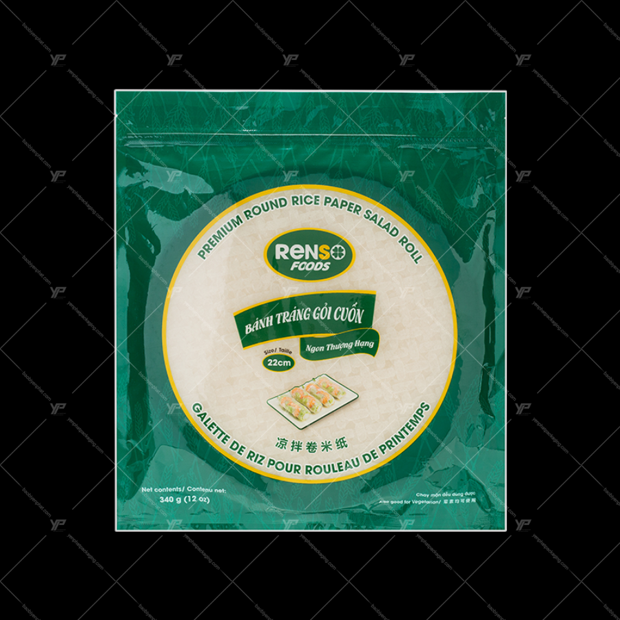 Bao bì bánh tráng làm bằng túi màng ghép