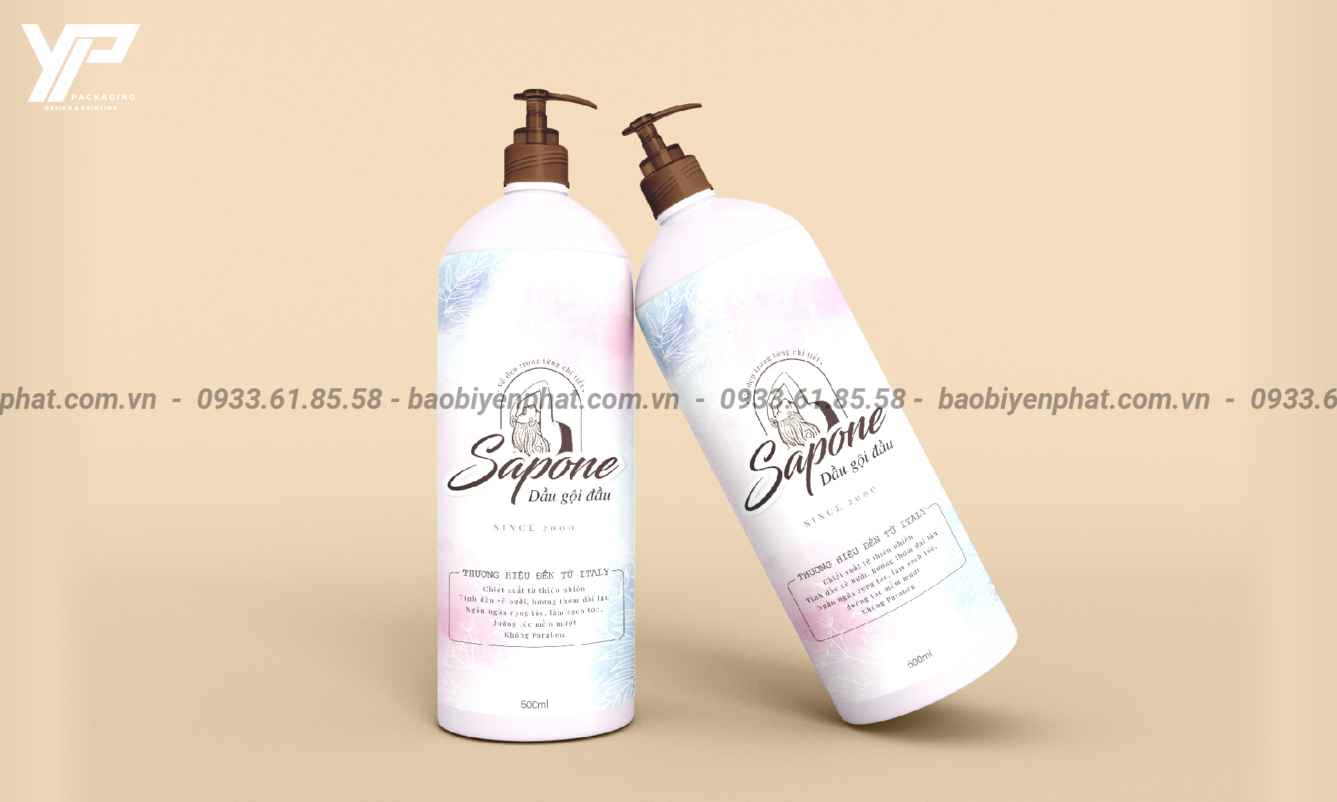 Bộ bao bì sản phẩm Sapone - branding by Yen Phat Packaging 3