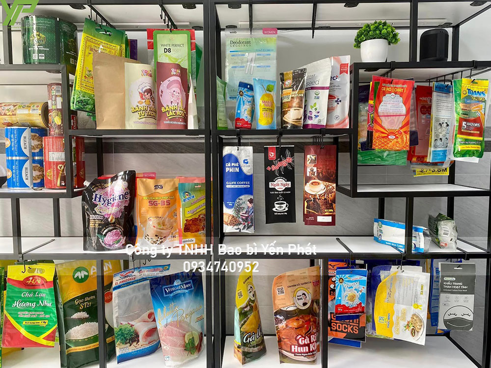 Các loại túi bánh kẹo, đồ ăn vặt in màng ghép tại Yến Phát