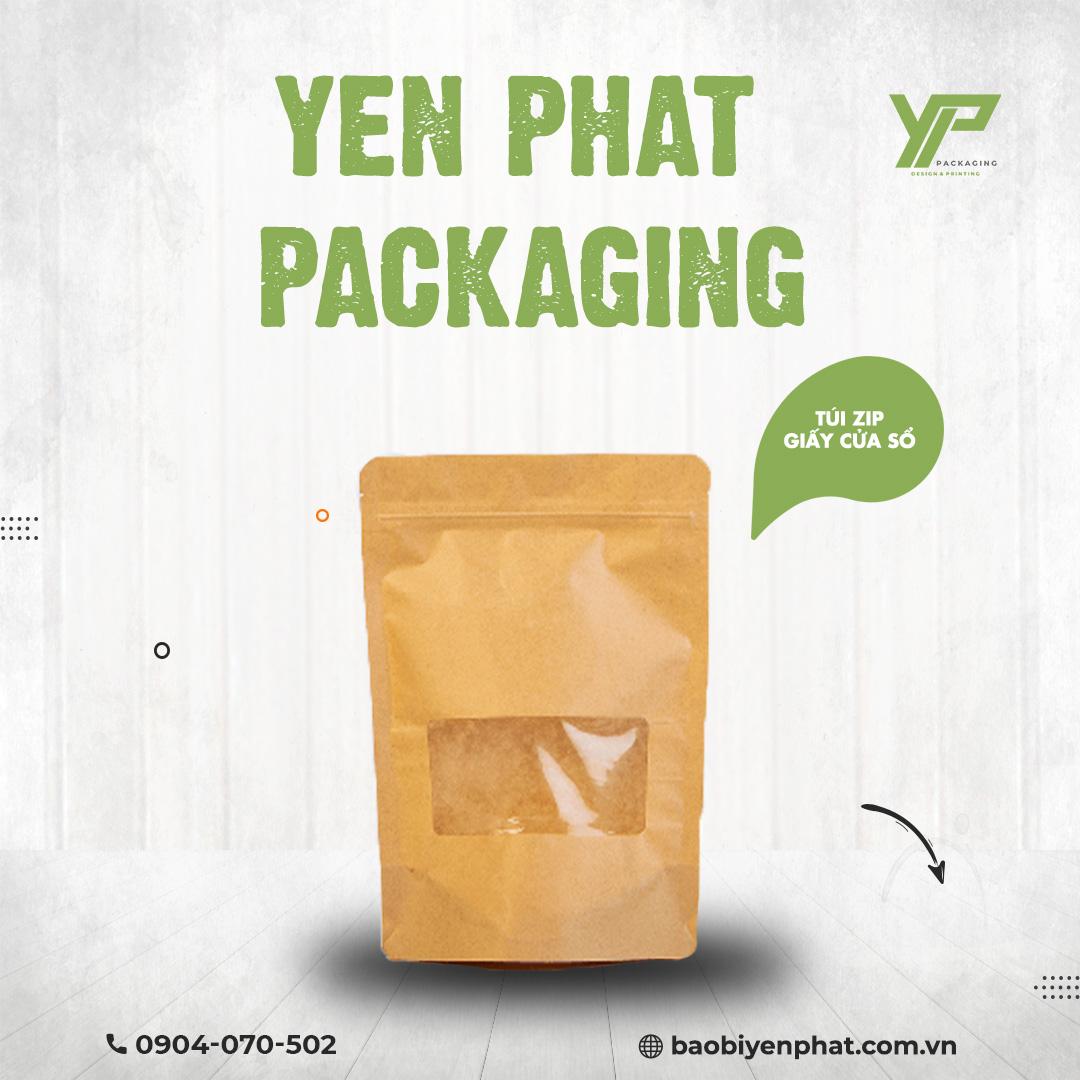 Túi zip giấy cửa sổ được bán sẵn rộng rãi trên thị trường