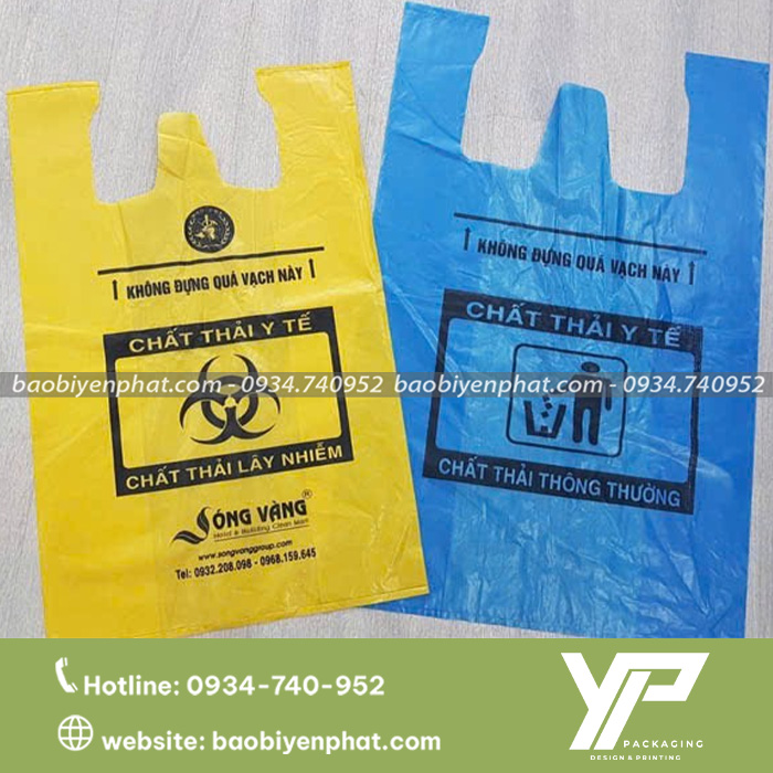 Túi rác y tế hai quai