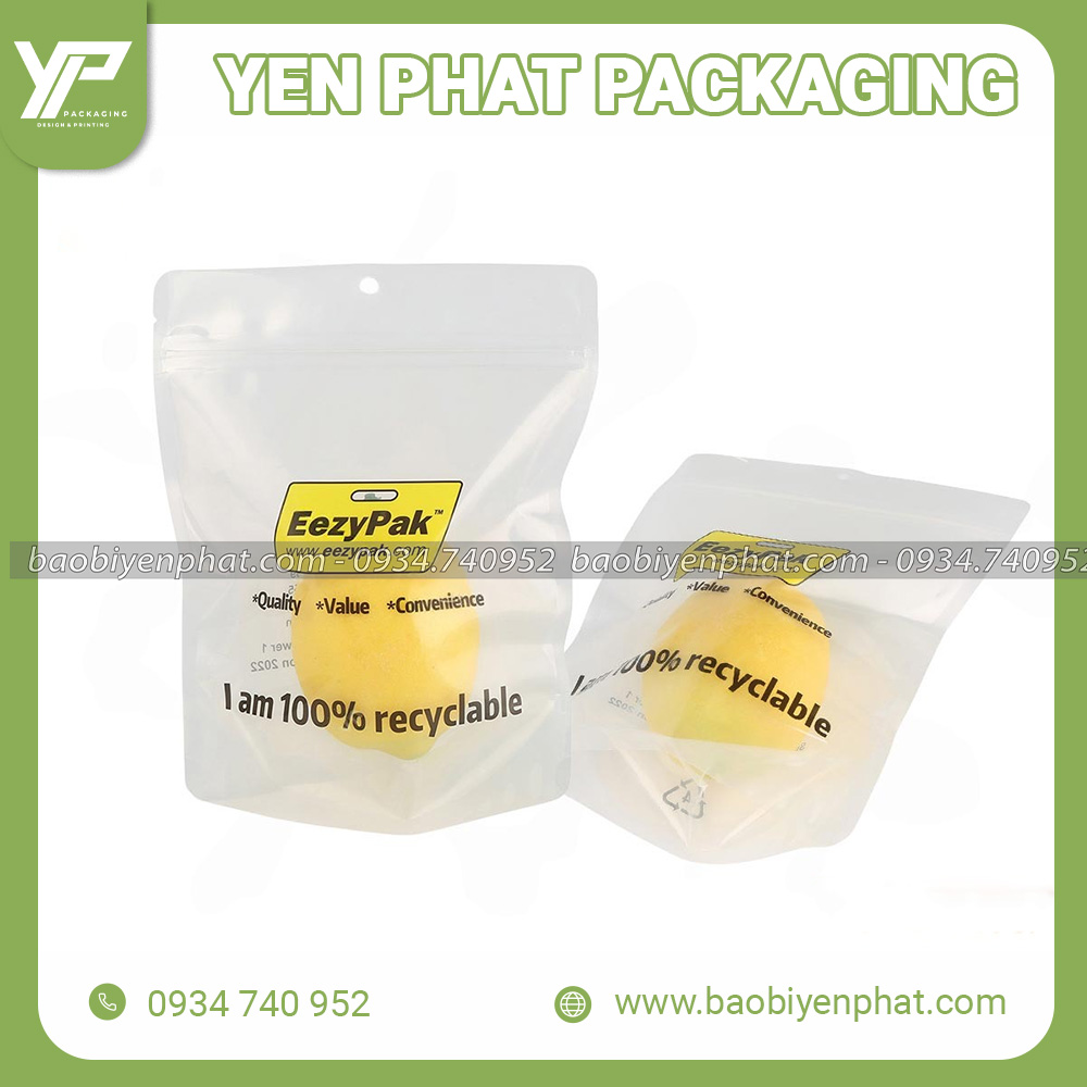 Túi zip in thương hiệu đẹp