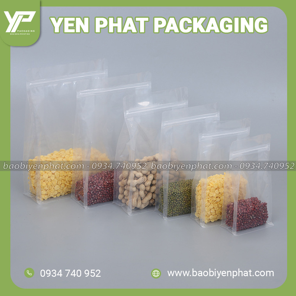 Túi zip trong 8 cạnh