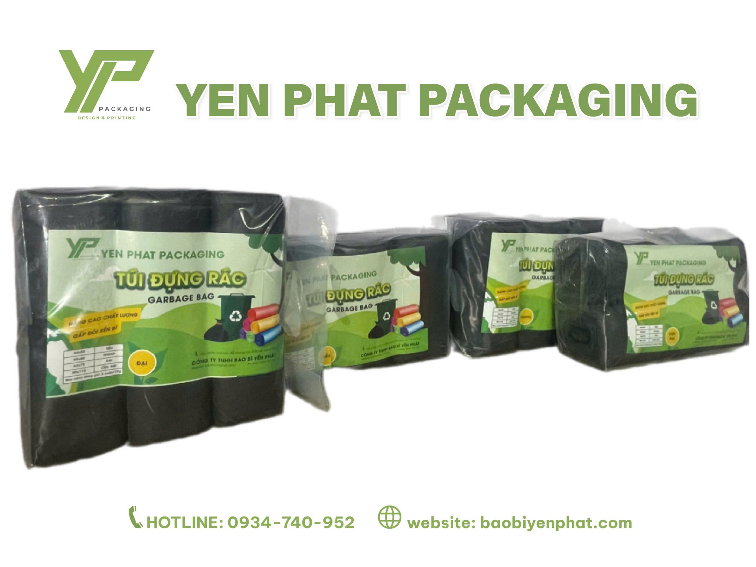 Túi đựng rác màu đen, đủ size lớn nhỏ