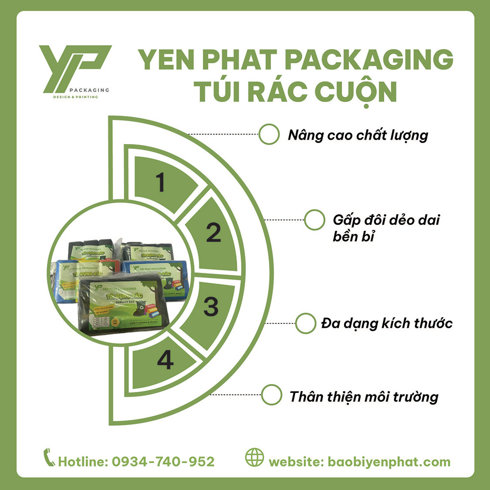 Chất lượng túi rác cuộn dẻo dai, bền bỉ