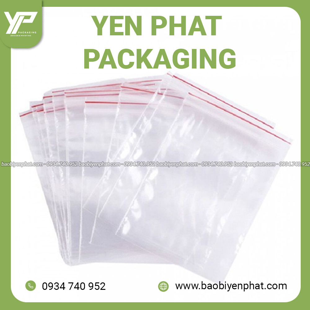 Túi zip chỉ đỏ